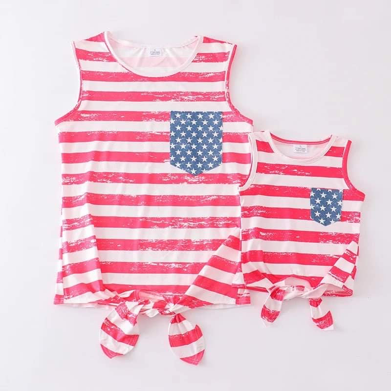 Child-4th of July-Mommy and Me Tie Tank