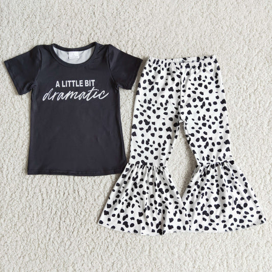 A little bit dramatic shirt leopard pant set