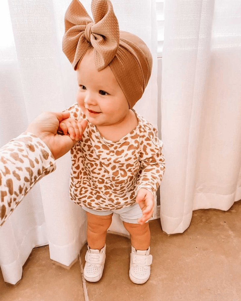 Shauna Mommy & Me Long Sleeve - Tan Leopard (Kids)