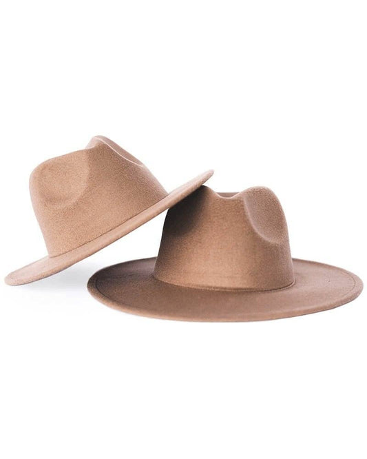 Bailey's Blossoms - CHILD SIZE Bordeaux Flat Brim Hats