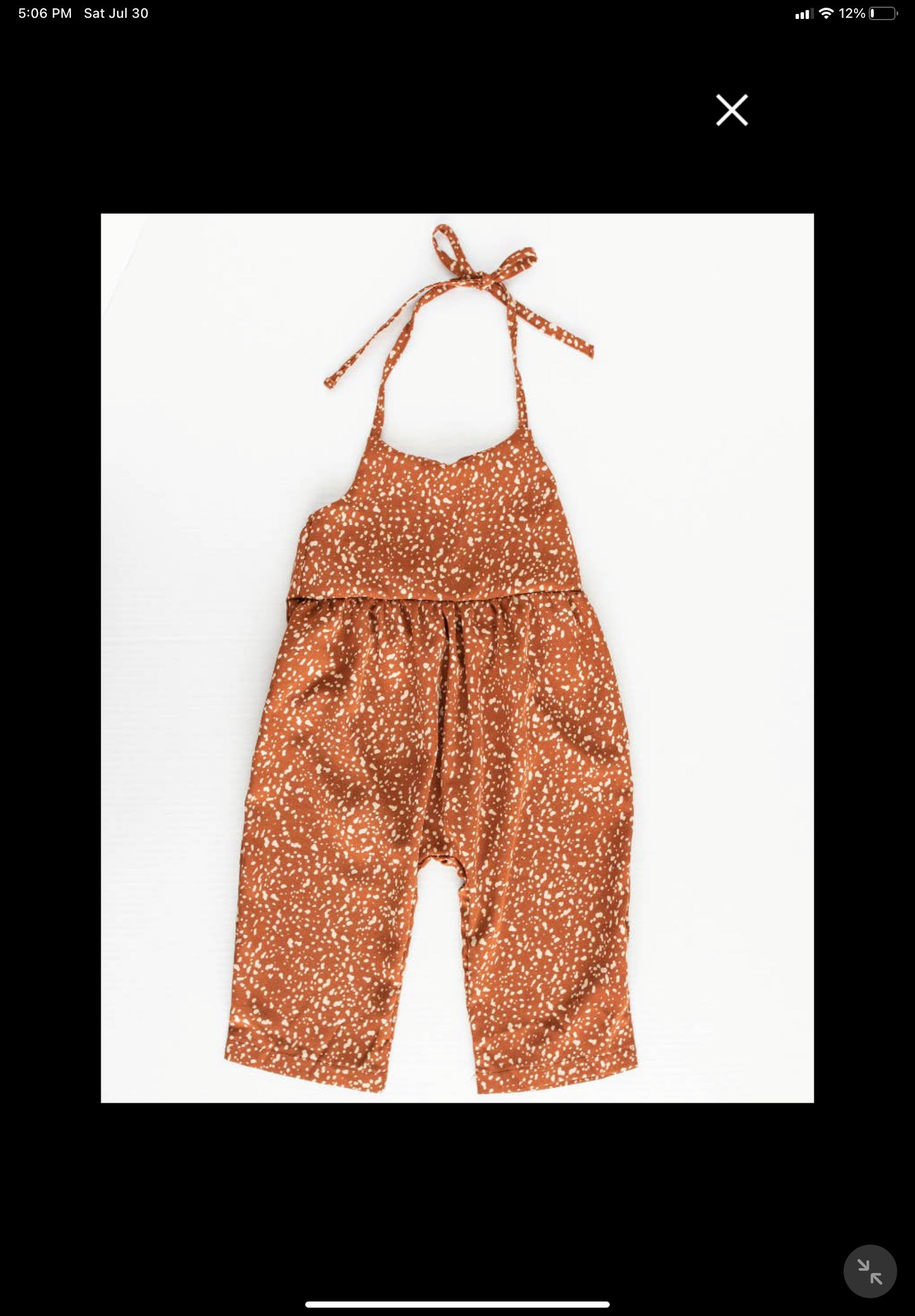 Bailey's Blossoms - Harrah Halter Jumpsuit - Brown Cobblestone