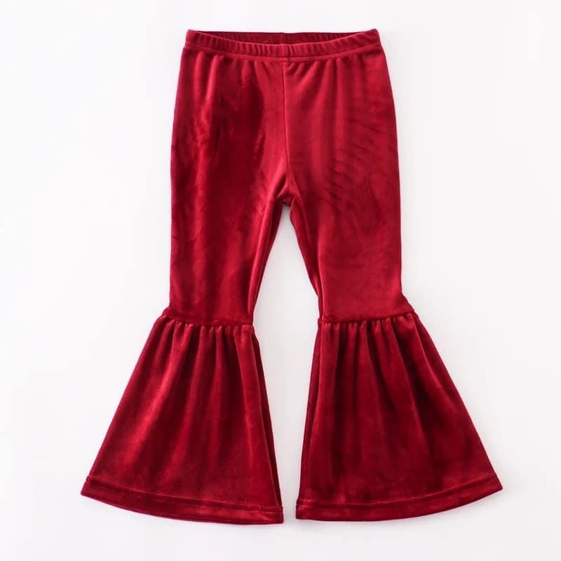 Velour bellbottom