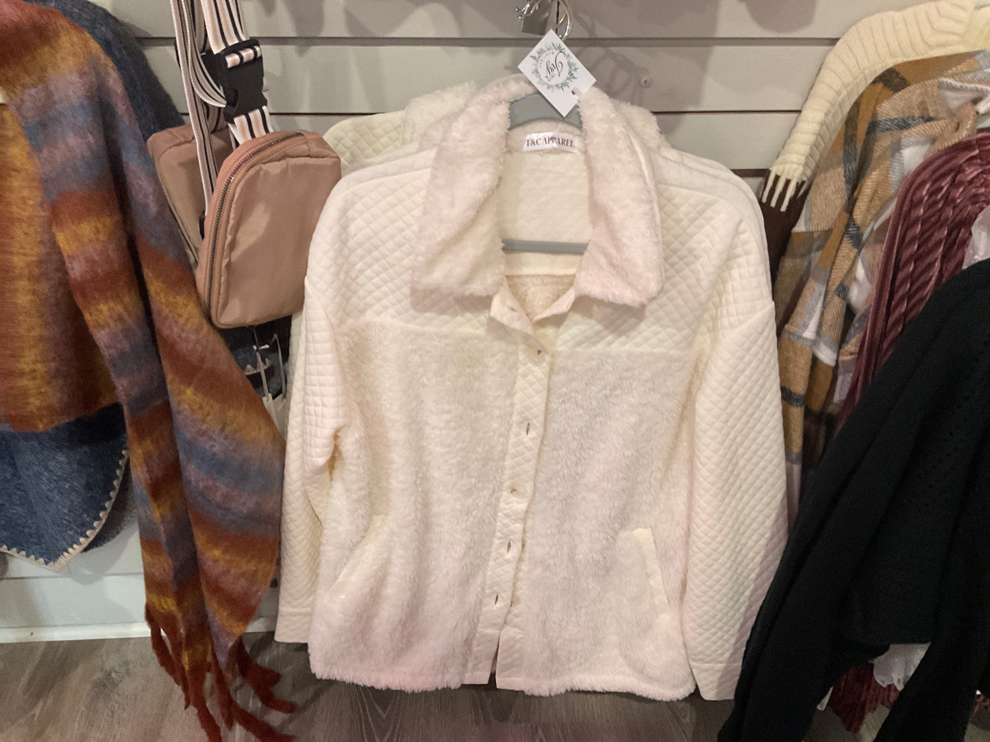 Quilted Cream Shacket