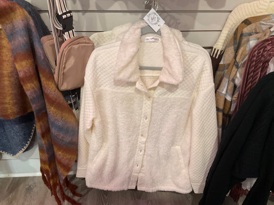 Quilted Cream Shacket