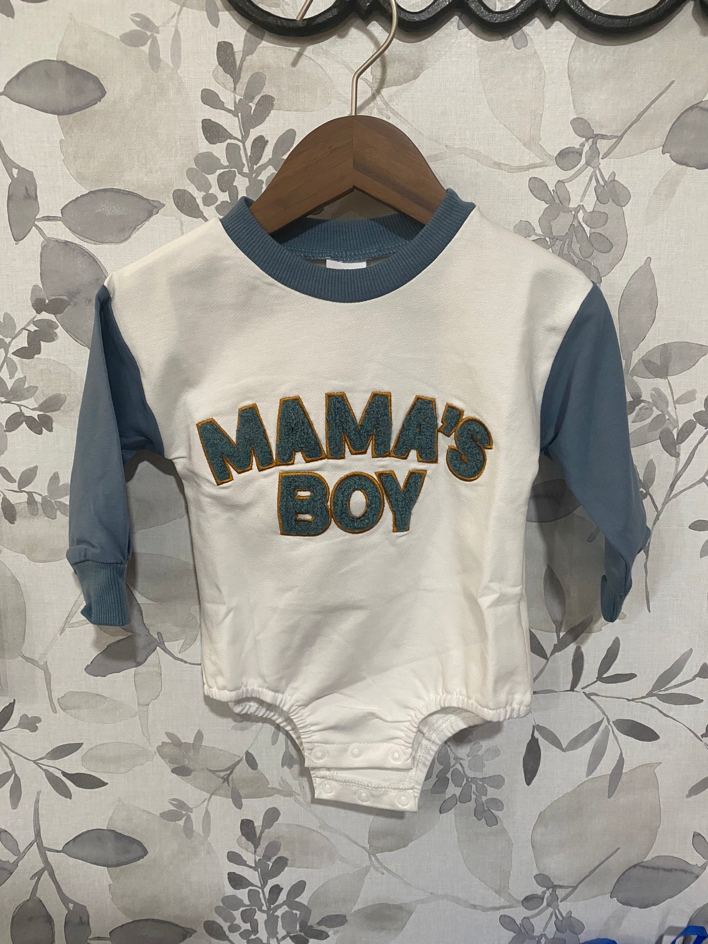 Mamas boy bubble romper