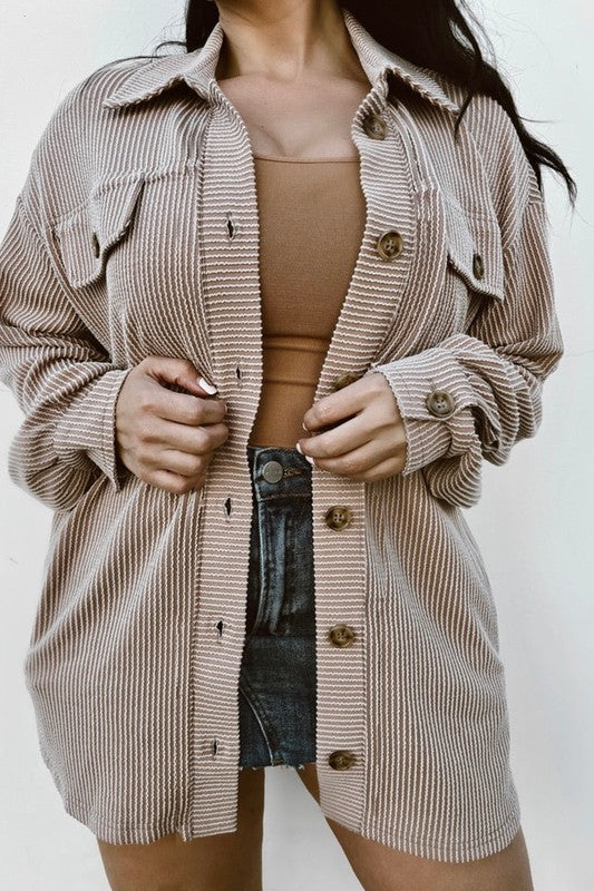 Corded plus shacket