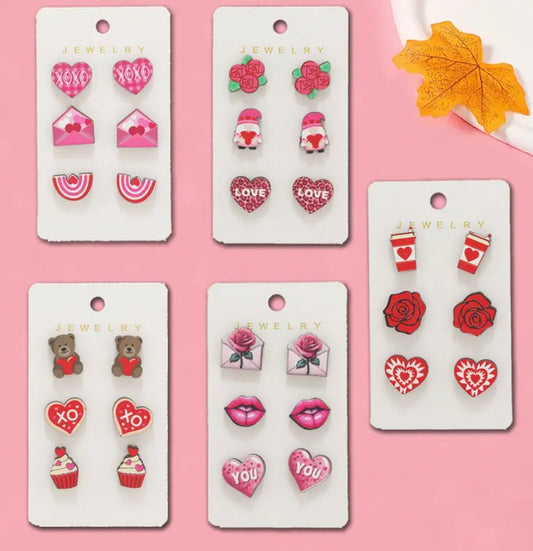 Valentines Stud Earrings