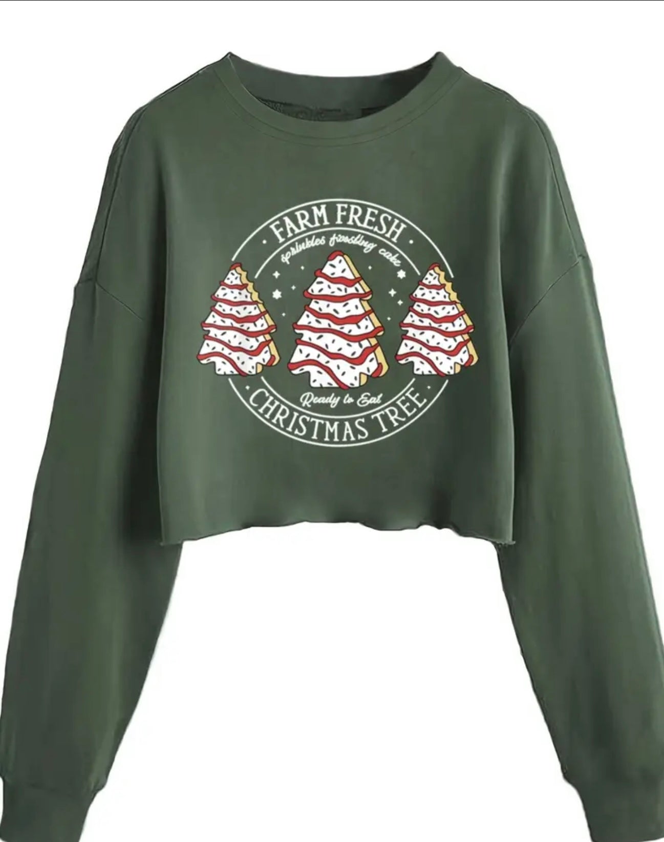 Christmas tree cake crop