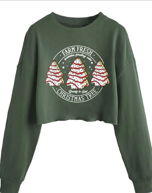 Christmas tree cake crop