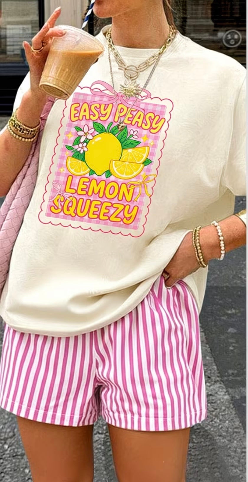 Easy Peasy shorts set