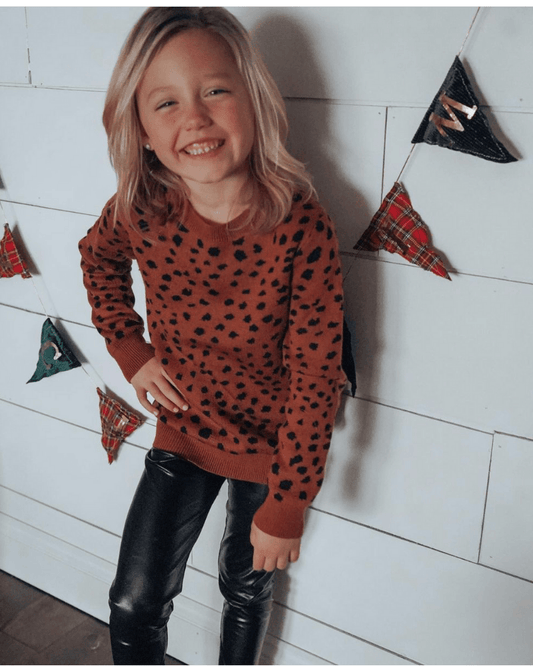 Teddy Mommy & Me Cozy Sweater - Safari Dot (Tween)