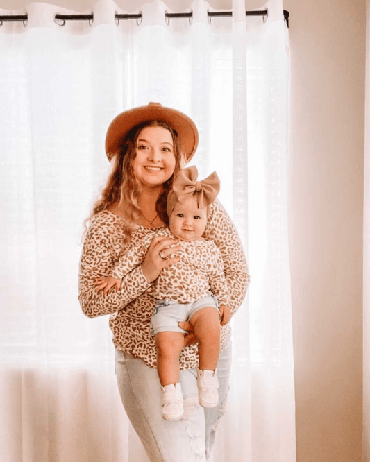 Shauna Long Sleeve - Tan Leopard (Womens)