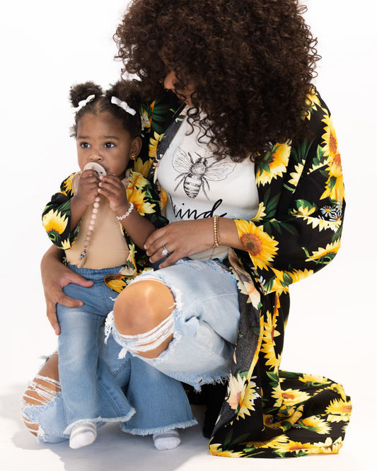 Bailey's Blossoms - Dakota Duster Kimono - Sunflower (Womens)