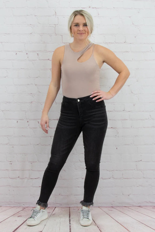 Lined cut out bodysuit