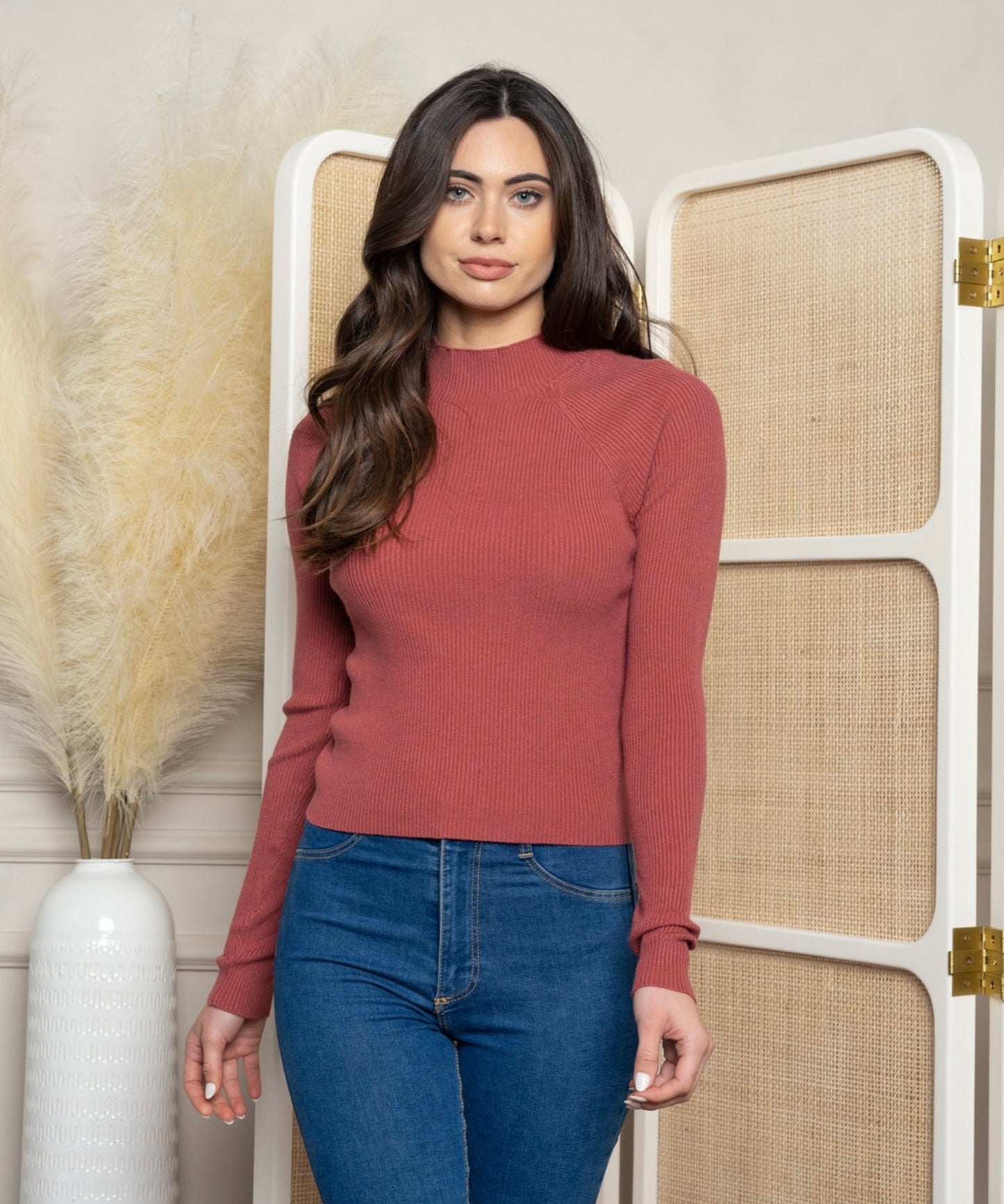 Mauve Twist Back Top