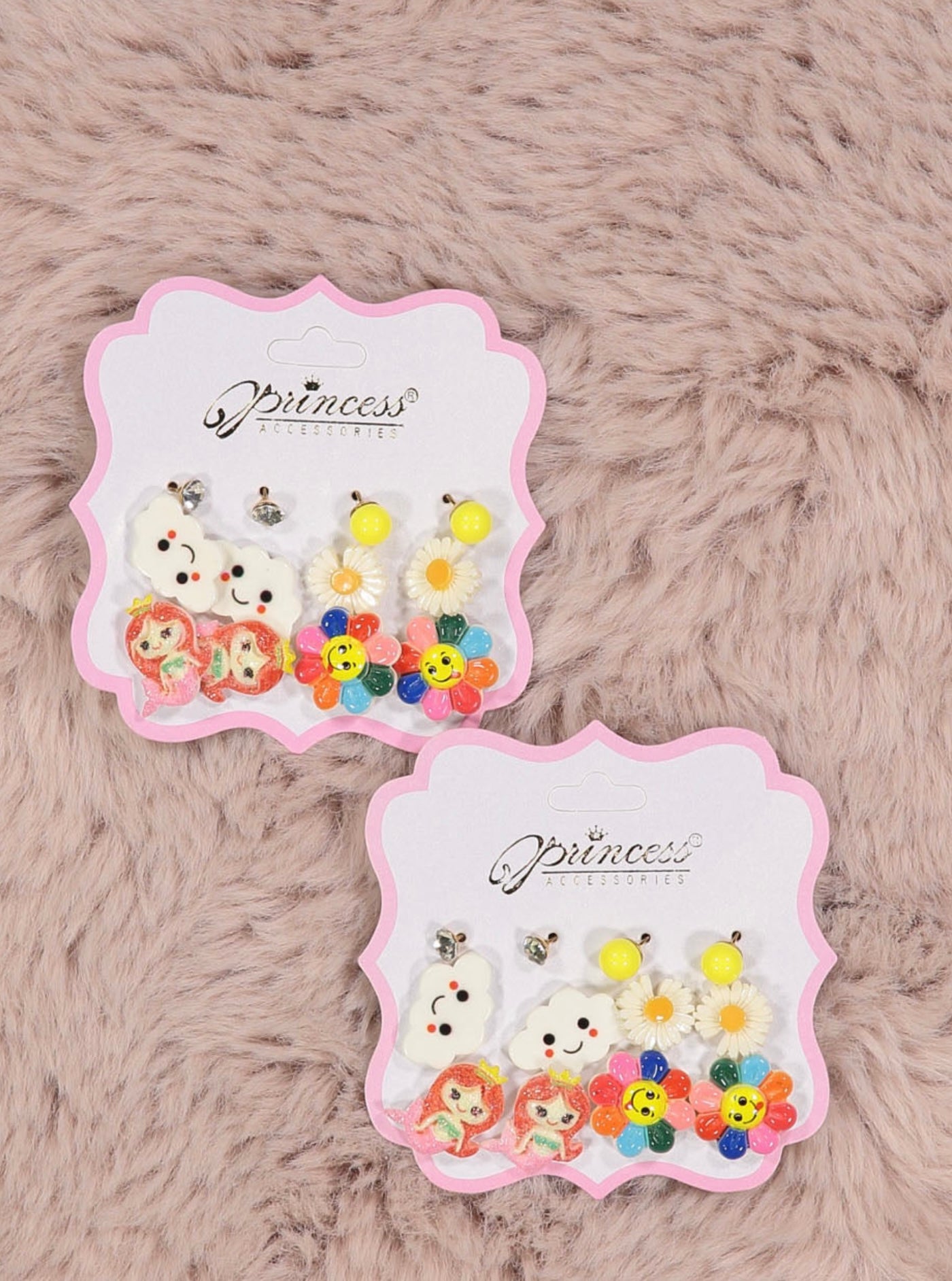 Mermaid and Flowers Earring set