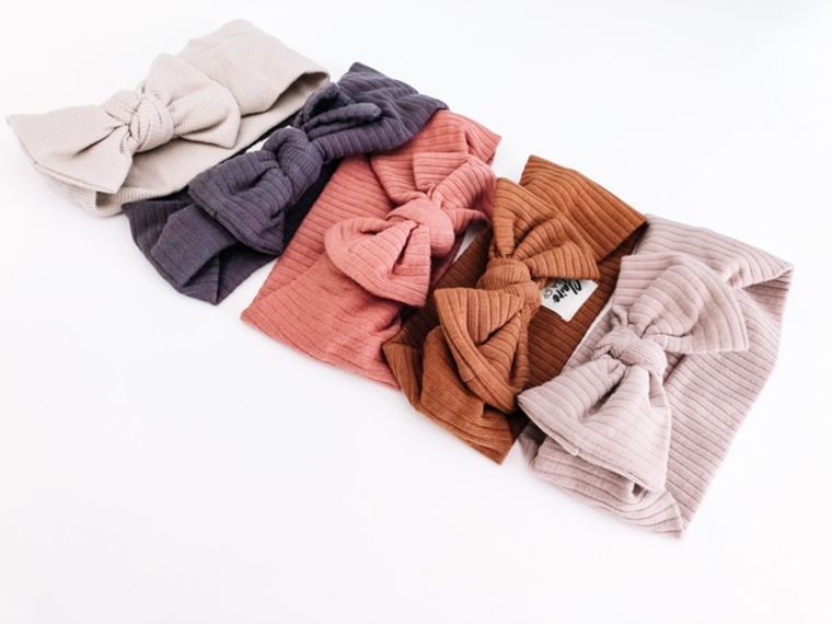 Ribbed Organic Cotton Headband - COPPER